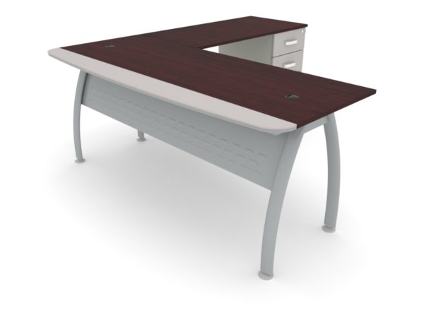 Escritorio con pedestal
