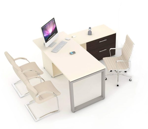 Escritorio escuadra credenza