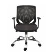 Silla-ejecutiva-cromada-negra-S-E34